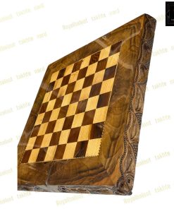 خرید تخته نرد ریشه گردو خالص 55 سانتی