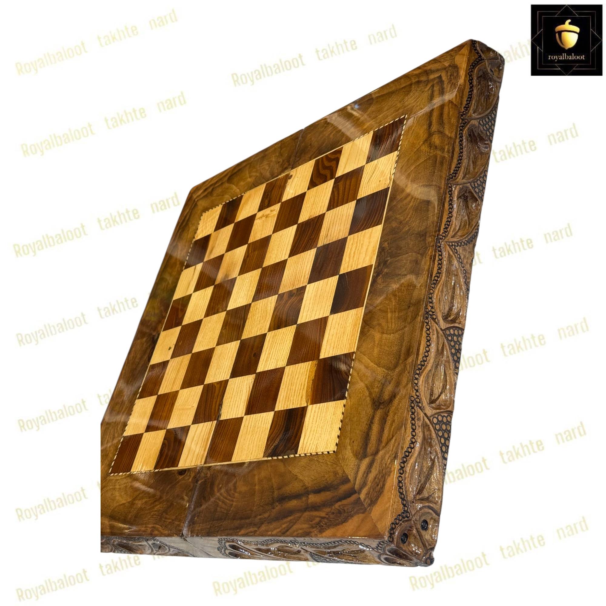 خرید تخته نرد ریشه گردو خالص 55 سانتی 453 خرید تخته نرد ریشه گردو خالص 55 سانتی