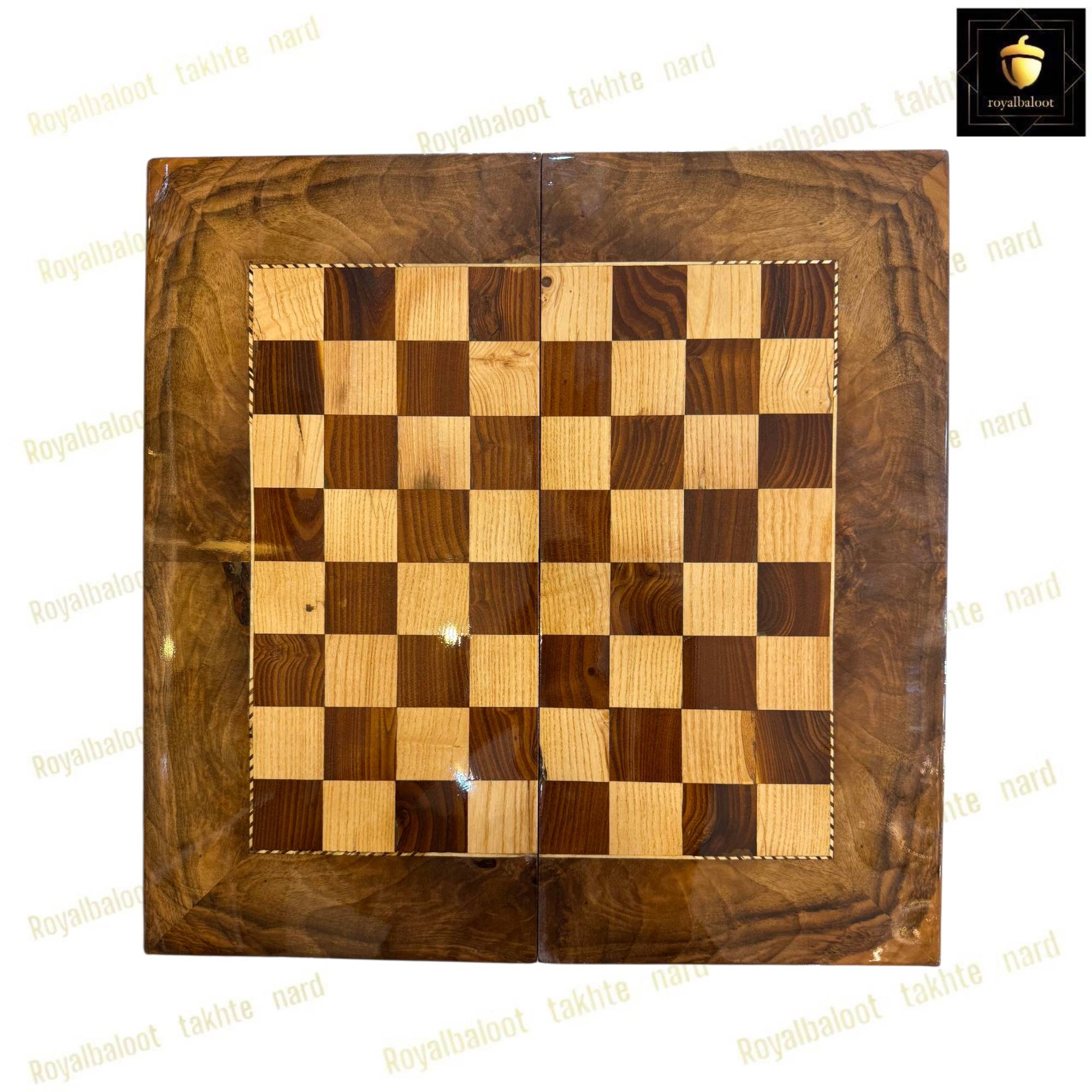 خرید تخته نرد ریشه گردو خالص 55 سانتی 453 خرید تخته نرد ریشه گردو خالص 55 سانتی