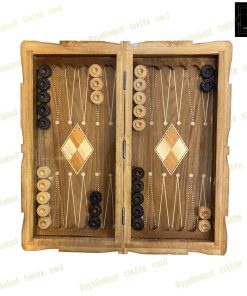 خرید تخته نرد گردو سر و بغل منبت سفارشی