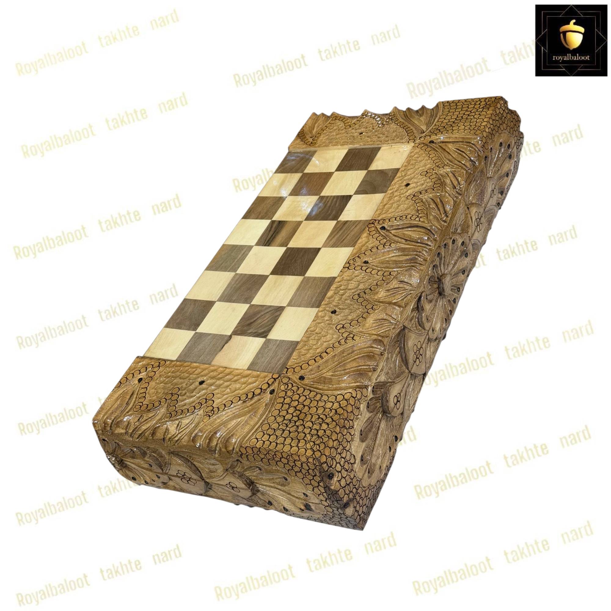 خرید تخته نرد گردو سر و بغل منبت سفارشی کد 454 خرید تخته نرد گردو سر و بغل منبت سفارشی