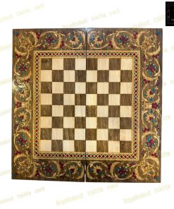 خرید تخته نرد چوب راش معرق خسرو شیرین