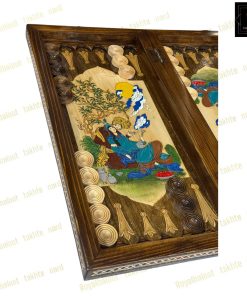 خرید تخته نرد چوب راش معرق خسرو شیرین