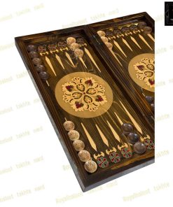 خرید تخته نرد راش معرق سنتی 60 سانتی