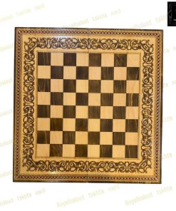 خرید تخته نرد راش معرق سنتی 60 سانتی