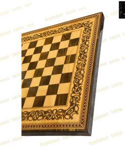 خرید تخته نرد راش معرق سنتی 60 سانتی