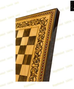 خرید تخته نرد راش معرق سنتی 60 سانتی