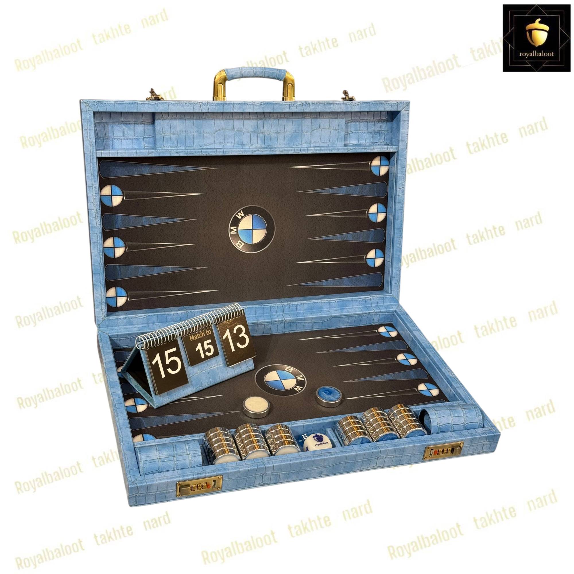 خرید تخته نرد مدرن طرح bmw کد 458 خرید تخته نرد مدرن طرح bmw