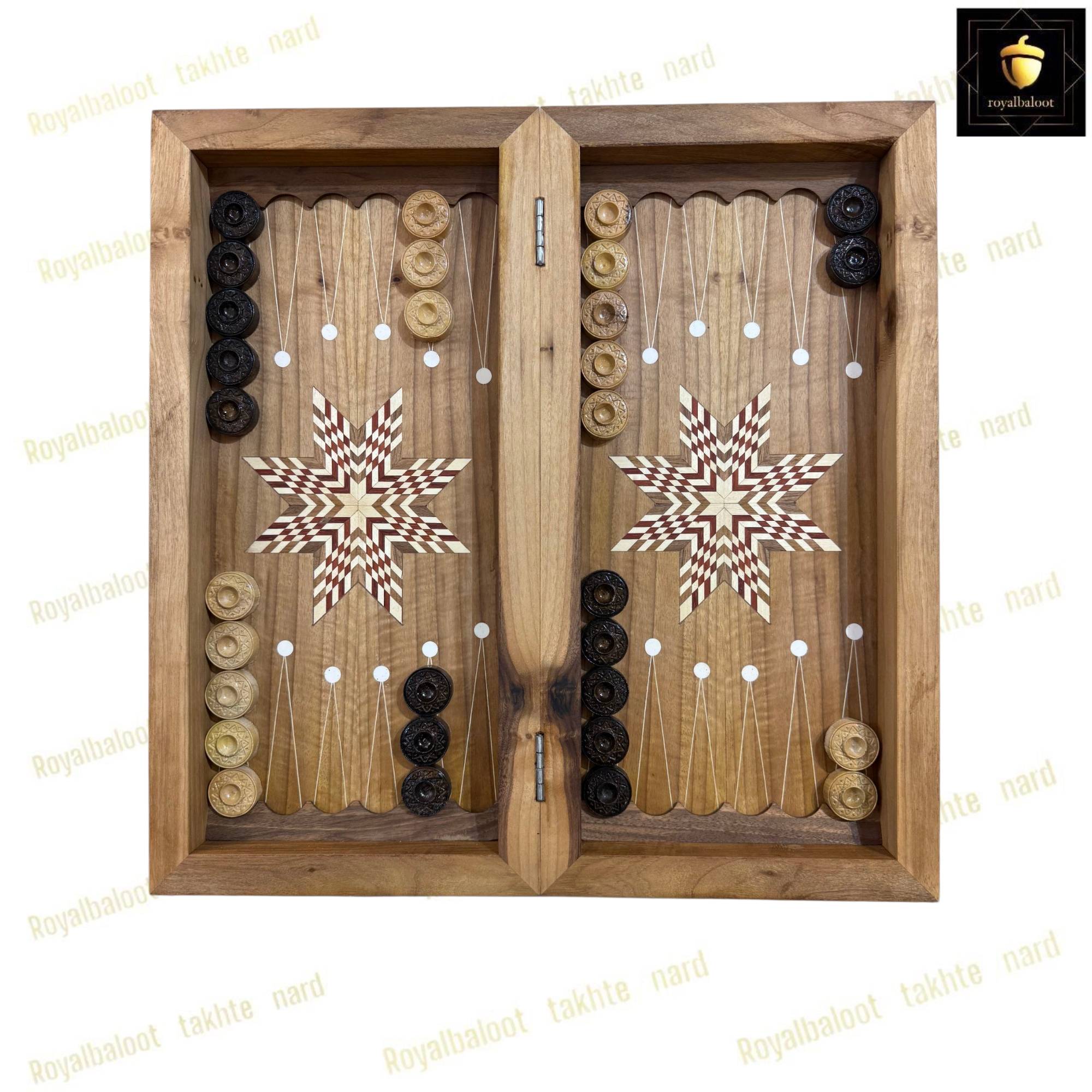 خرید تابلو تخته نرد گردو منبت بلوط کد 455 خرید تابلو تخته نرد گردو منبت بلوط