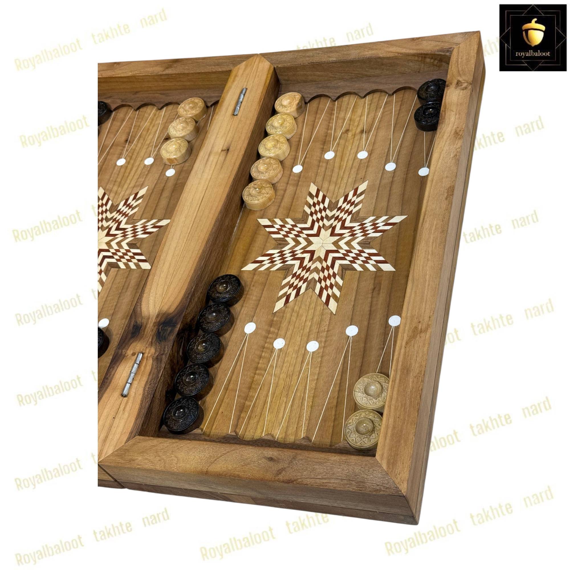 خرید تابلو تخته نرد گردو منبت بلوط کد 455 خرید تابلو تخته نرد گردو منبت بلوط