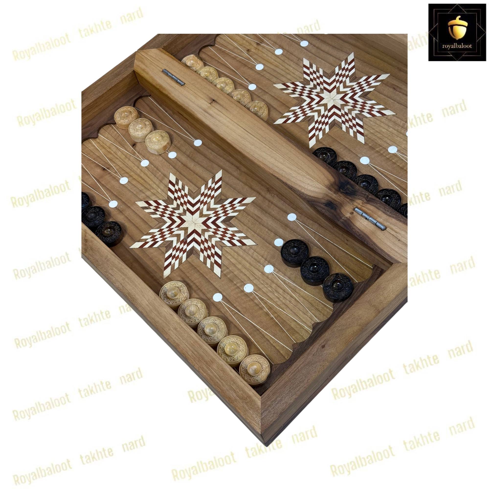 خرید تابلو تخته نرد گردو منبت بلوط کد 455 خرید تابلو تخته نرد گردو منبت بلوط