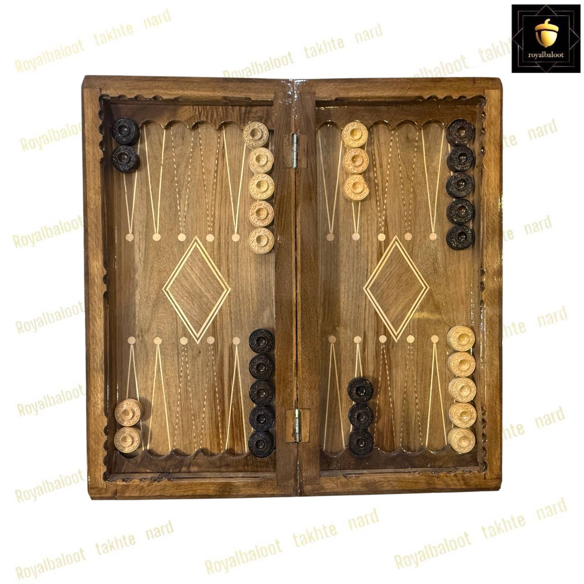 خرید تخته نرد گردو سر و بغل منبت کردستان کد 472 خرید تخته نرد گردو سر و بغل منبت کردستان