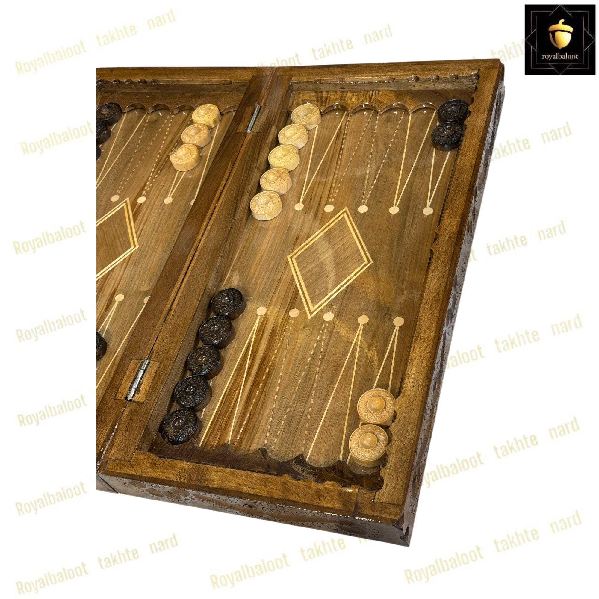 خرید تخته نرد گردو سر و بغل منبت کردستان کد 472 خرید تخته نرد گردو سر و بغل منبت کردستان