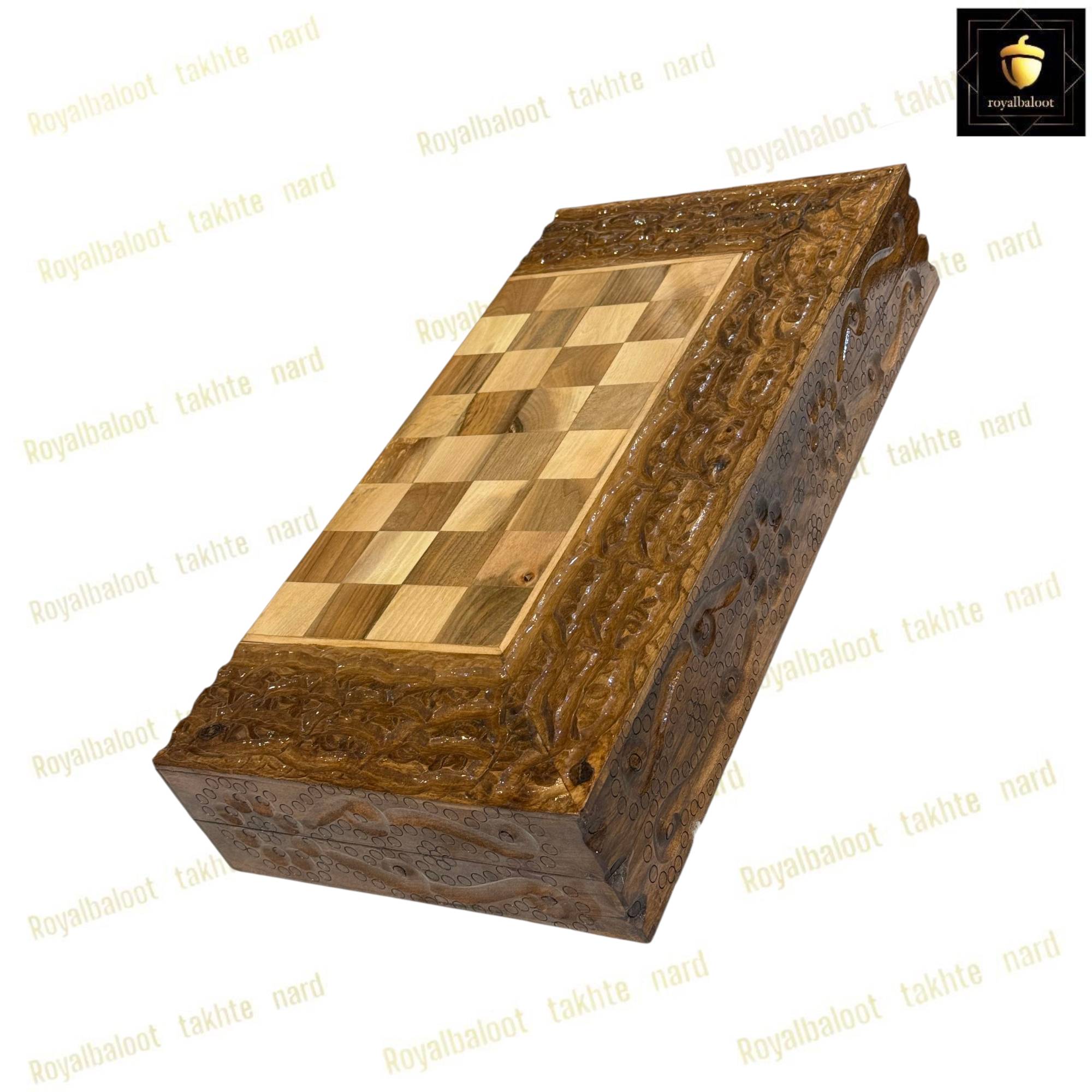 خرید تخته نرد گردو سر و بغل منبت کردستان کد 472 خرید تخته نرد گردو سر و بغل منبت کردستان