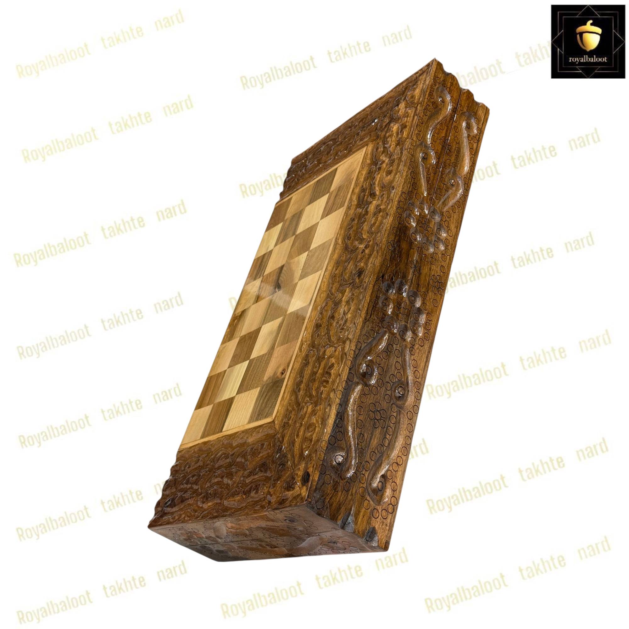 خرید تخته نرد گردو سر و بغل منبت کردستان کد 472 خرید تخته نرد گردو سر و بغل منبت کردستان