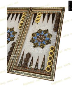 خرید تخته نرد خاتم نقاشی تذهیب هفت رنگ کد