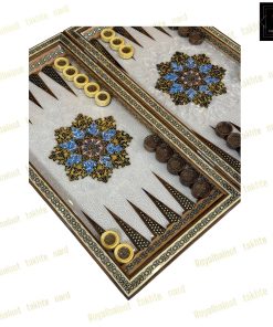 خرید تخته نرد خاتم نقاشی تذهیب هفت رنگ