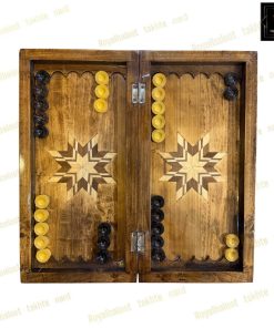 خرید تخته نرد گردو منبت گل وحشی