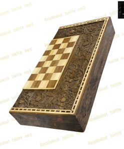 خرید تخته نرد گردو منبت گل وحشی