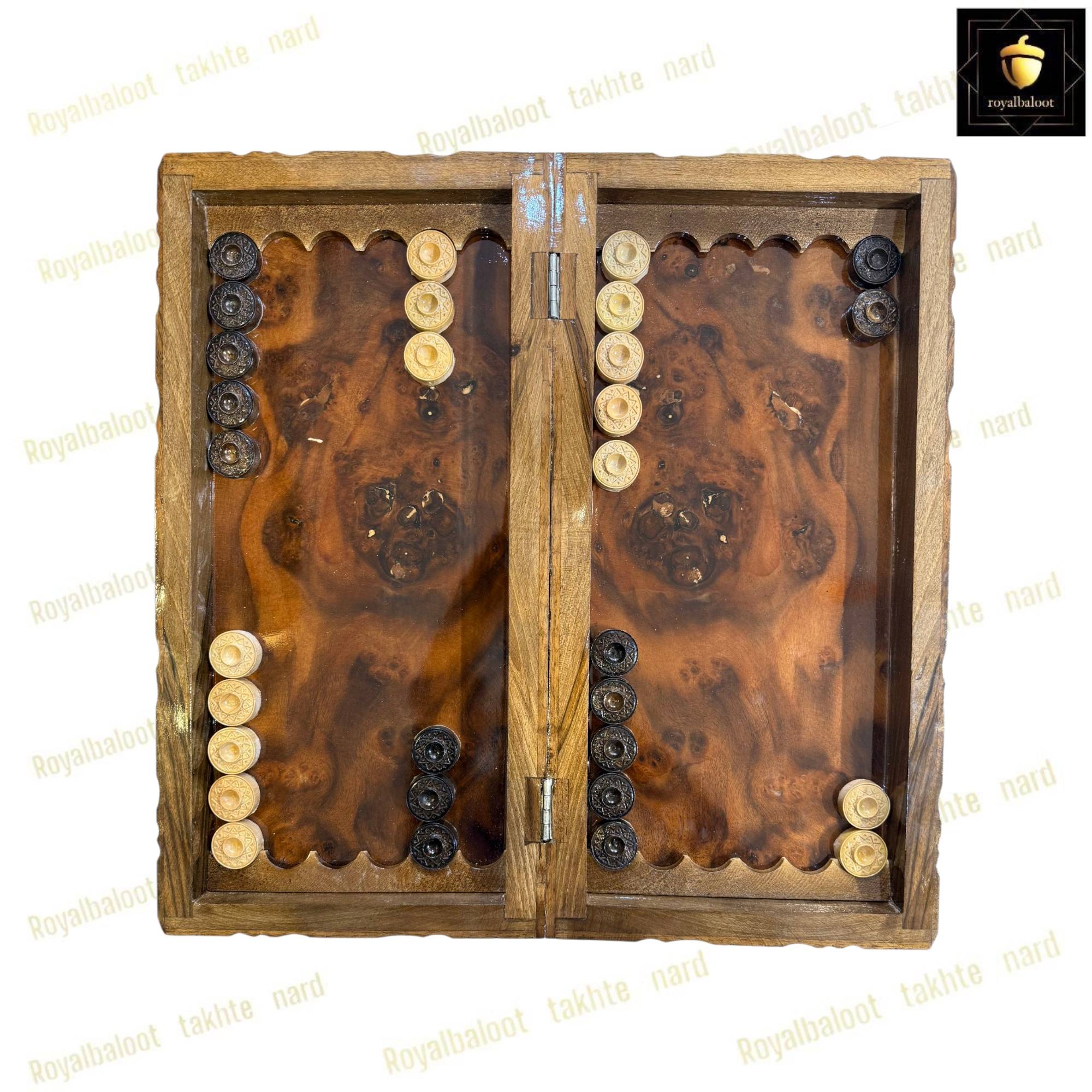 خرید تخته نرد جوش ریشه گردو منبت کد 476 خرید جوش ریشه گردو منبت