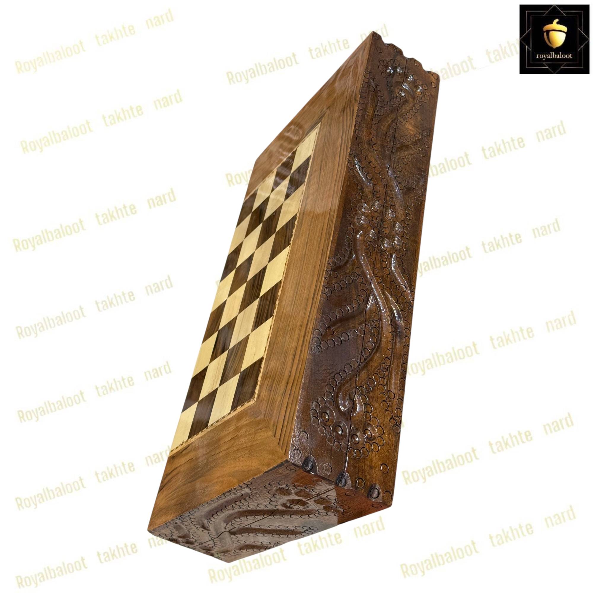 خرید تخته نرد جوش ریشه گردو منبت کد 476 خرید جوش ریشه گردو منبت