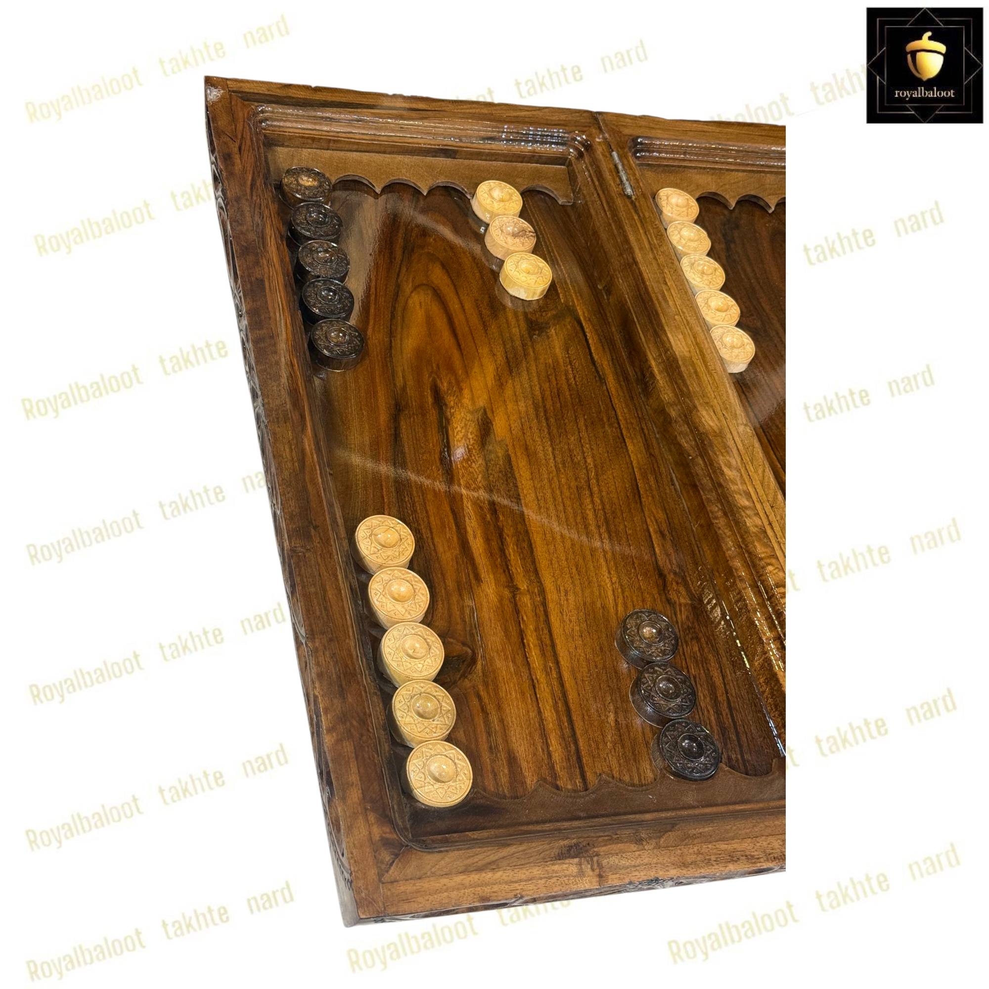 خرید تخته نرد ریشه گردو منبت سفارشی کد 477 خرید تخته نرد ریشه گردو منبت سفارشی