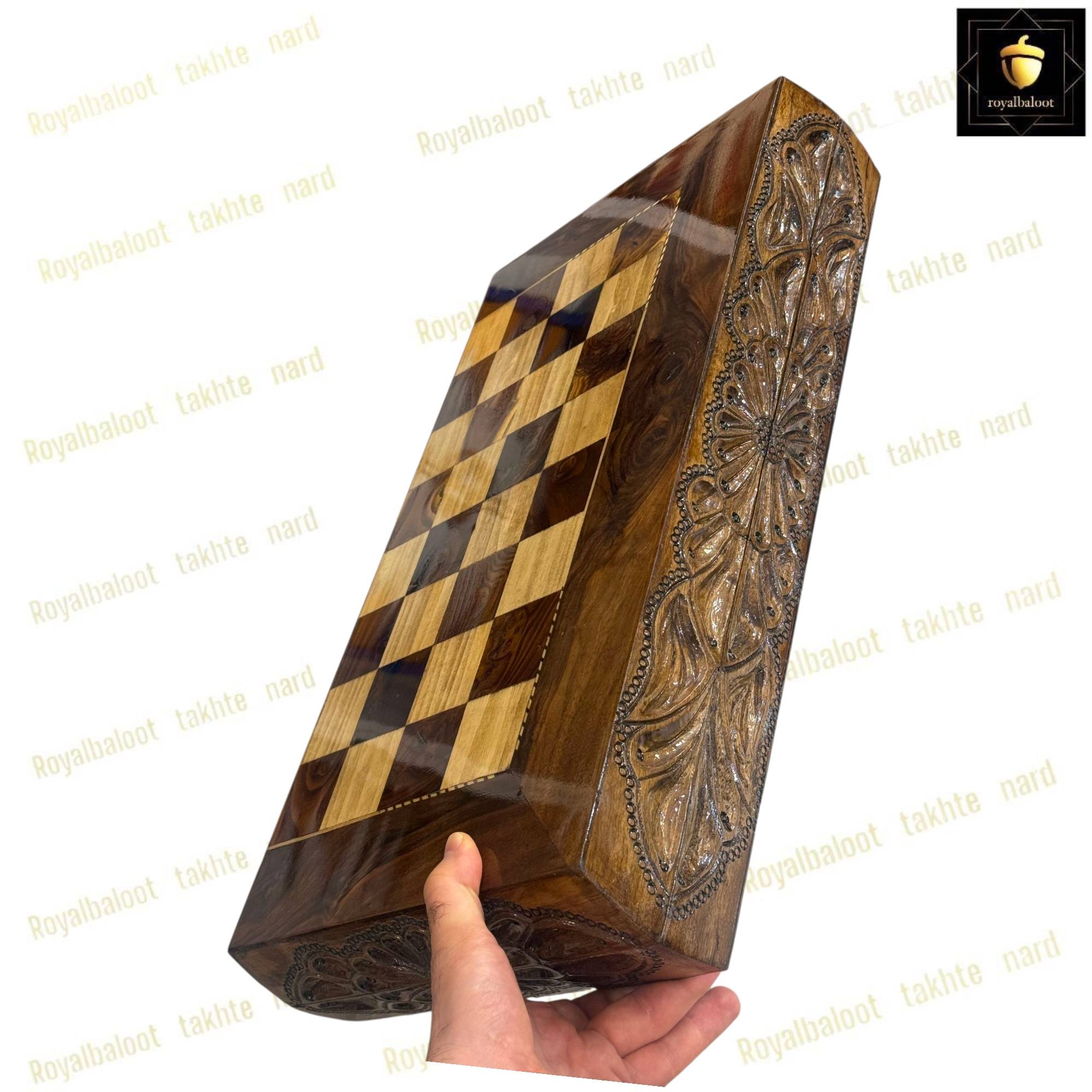 خرید تخته نرد ریشه گردو منبت سفارشی کد 477 خرید تخته نرد ریشه گردو منبت سفارشی