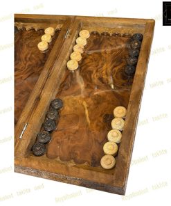 خرید تخته نرد ریشه گردو منبت کردستان کد 474 خرید تخته نرد ریشه گردو منبت کردستان