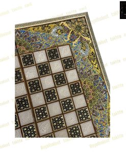 خرید تخته نرد خاتم نقاشی تذهیب هفت رنگ