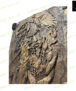 خرید تابلو تخته نرد منبت ادمیزاد 70 سانتی