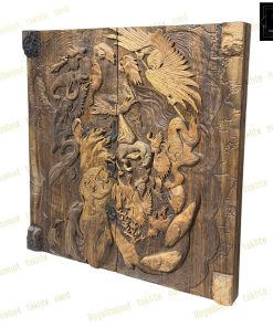 خرید تابلو تخته نرد منبت ادمیزاد 70 سانتی