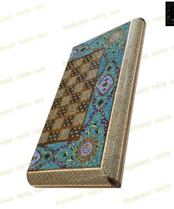 خرید تخته نرد خاتم نقاشی تذهیب فیروزه ای اصیل