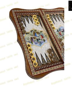 خرید تخته نرد خاتم نقاشی چوگان برجسته دالبری کد 479 خرید تخته نرد خاتم نقاشی چوگان برجسته دالبری