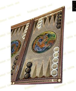 خرید تخته نرد خاتم نقاشی سیمرغ 60 سانتی