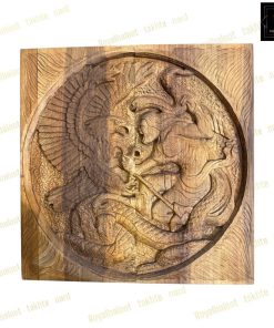 خرید تابلو تخته نرد گردو منبت نبرد 60 سانتی