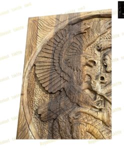 خرید تابلو تخته نرد گردو منبت نبرد 60 سانتی