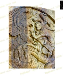 خرید تابلو تخته نرد گردو منبت نبرد 60 سانتی