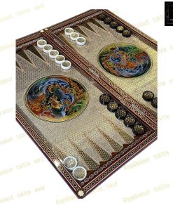 خرید تخته نرد خاتم نقاشی سیمرغ 60 سانتی