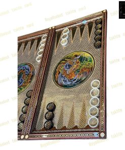 خرید تخته نرد خاتم نقاشی سیمرغ 60 سانتی