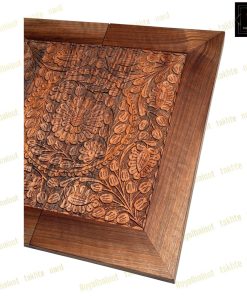 خرید تابلو تخته نرد گردو منبت گل وحشی