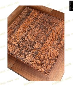 خرید تابلو تخته نرد گردو منبت گل وحشی