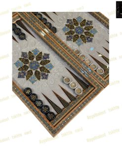 خرید تخته نرد خاتم نقاشی تذهیب پرکار کد 493 خرید تخته نرد خاتم نقاشی نذهیب پرکار