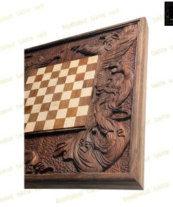 خرید تخته نرد دور شطرنج منبت فلسفه 60 سانتی کد 496 خرید تخته نرد دور شطرنج منبت فلسفه 60 سانتی