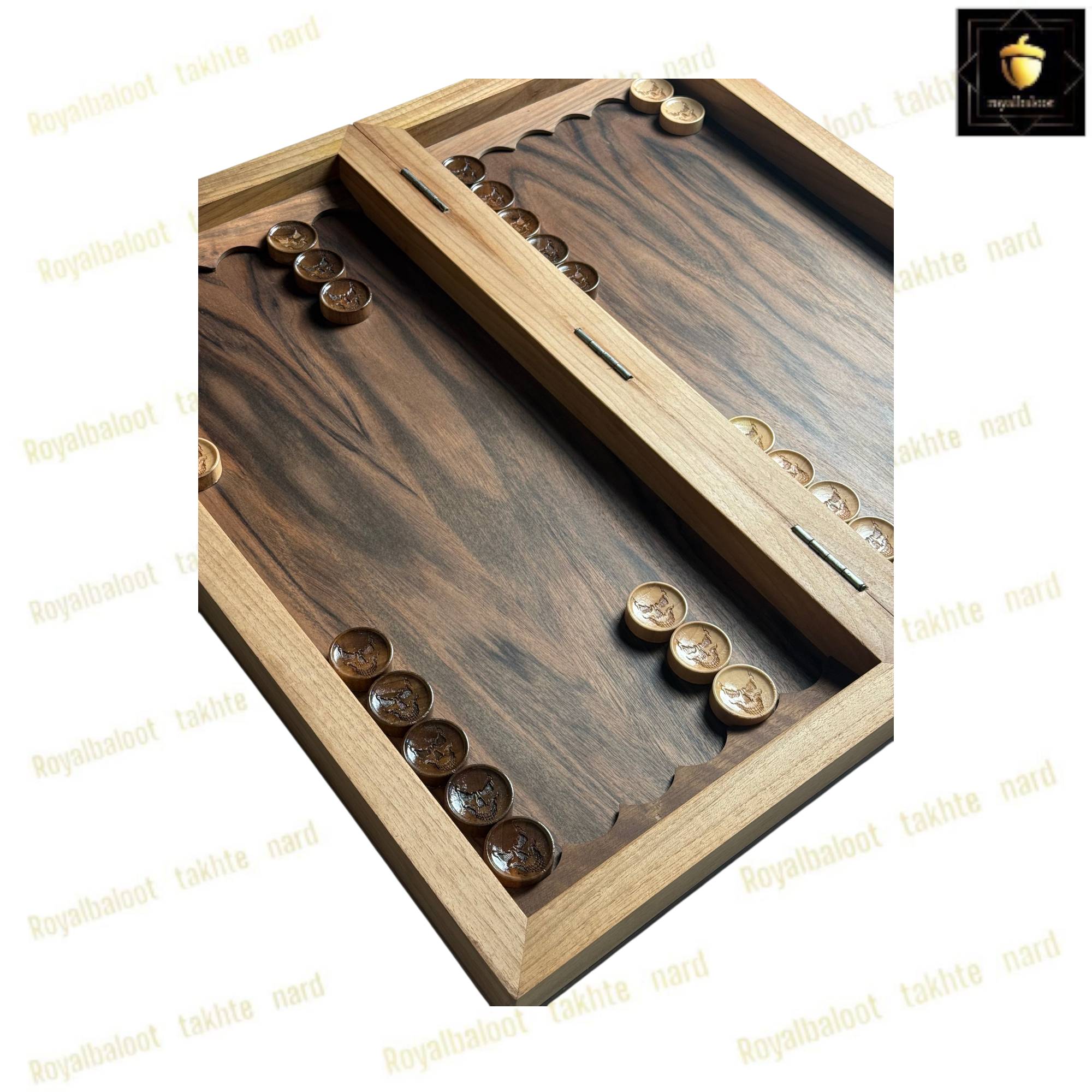 خرید تخته نرد دور شطرنج منبت فلسفه 60 سانتی کد 496 خرید تخته نرد دور شطرنج منبت فلسفه 60 سانتی