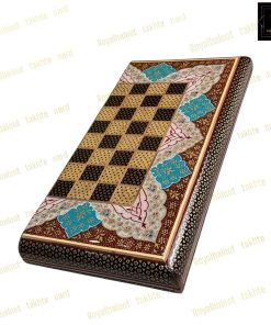 خرید تخته نرد خاتم نقاشی تذهیب سوپر لاکچری کد 502