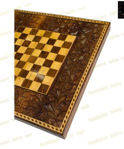 خرید تخته نرد گردو حاشیه شطرنج منبت 55 سانتی براق کد 504 خرید تخته نرد گردو حاشیه شطرنج منبت 55 سانتی براق