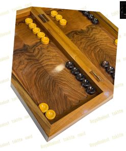 خرید تخته نرد گردو حاشیه شطرنج منبت 55 سانتی براق کد 504 خرید تخته نرد گردو حاشیه شطرنج منبت 55 سانتی براق