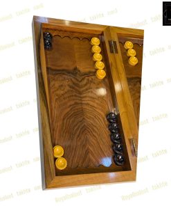 خرید تخته نرد گردو حاشیه شطرنج منبت 55 سانتی براق کد 504 خرید تخته نرد گردو حاشیه شطرنج منبت 55 سانتی براق