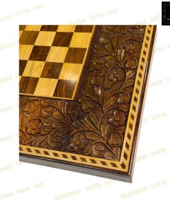 خرید تخته نرد گردو حاشیه شطرنج منبت 55 سانتی براق کد 504 خرید تخته نرد گردو حاشیه شطرنج منبت 55 سانتی براق