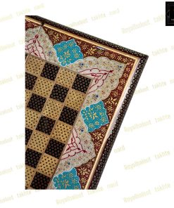 خرید تخته نرد خاتم نقاشی تذهیب سوپر لاکچری